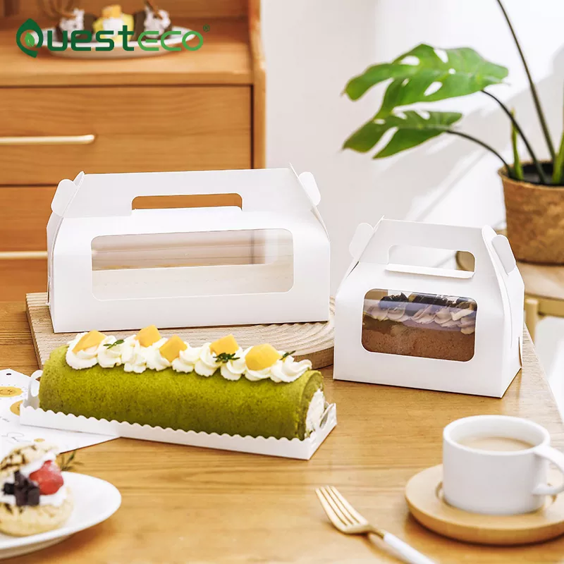 스위스 롤 케이크 상자 처리